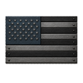 American flag crafted in composite lumber